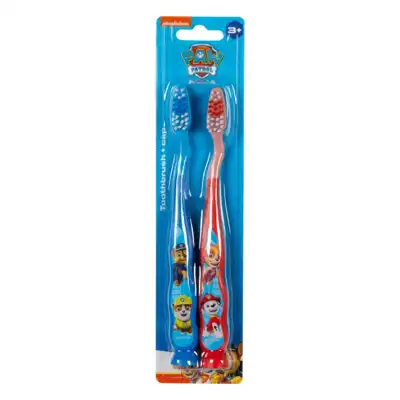 Dječja četkica za zube s vakuumom, Paw Patrol, 2 komada, 3+