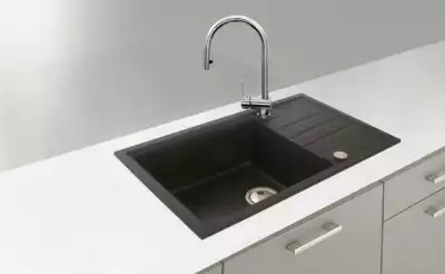 Set sudopera i slavina SET INTERMEZZO 130 crni