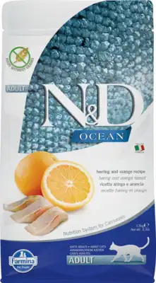 Ocean Adult hrana za mačke s ribom i narančom, 1,5 kg
