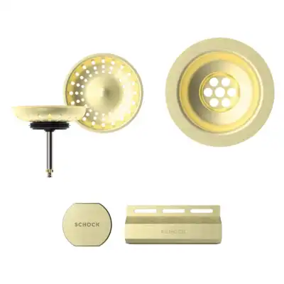 Set izljeva, preljeva i gumba 400069, bijelo zlato
