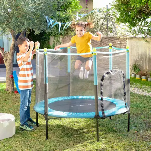 InnovaGoods: Otroški trampolin Kidine s varnostnim ohišjem