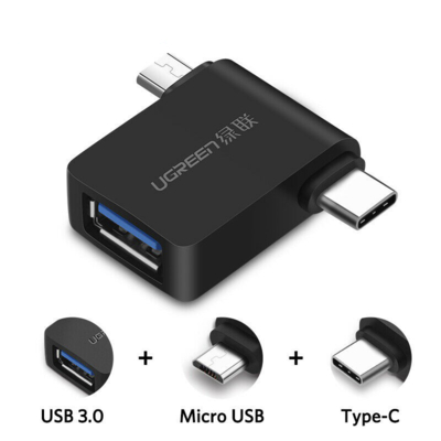 OTG adapter USB 3.0 na USB-C / micro USB