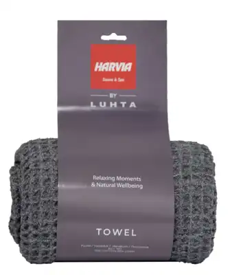 Brisača Harvia 80x160cm siva | Pripomoček za savno znamke Luhta