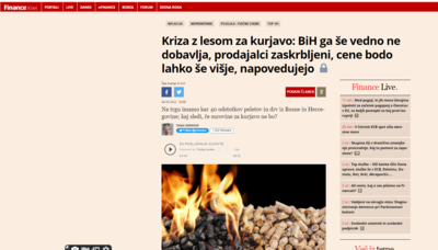 Kriza z lesom za kurjavo: BiH ga še vedno ne dobavlja, prodajalci zaskrbljeni, cene bodo lahko še višje, napovedujejo