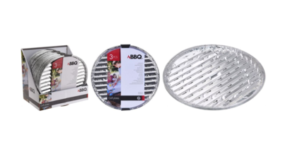 Baza aluminijska okrugla garnitura 3/1, BBQ, fi 35 cm