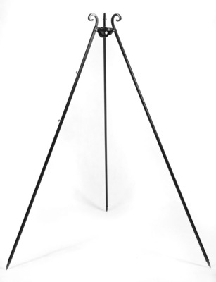 Trokraka postolja Cook King od crnog željeza, visine 180 cm