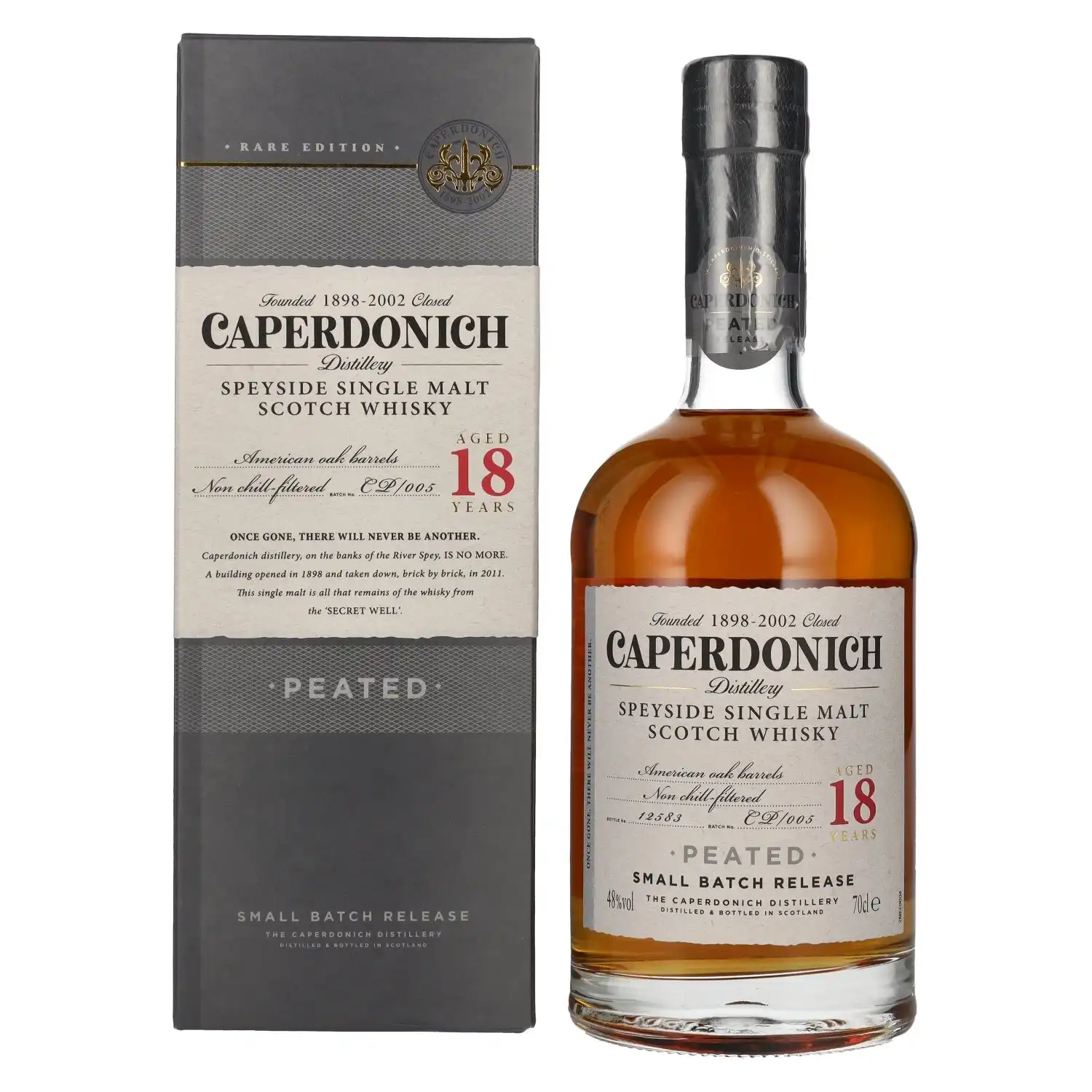 Caperdonich Speyside Single Malt Whisky 18 y.o.