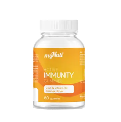 Cink & Vitamin D3, Active Immunity, 60 gumi bonbonov