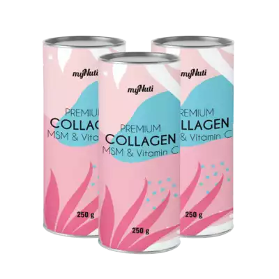 -40% Kolagen Premium, MSM & Vitamin C, 3x 250g