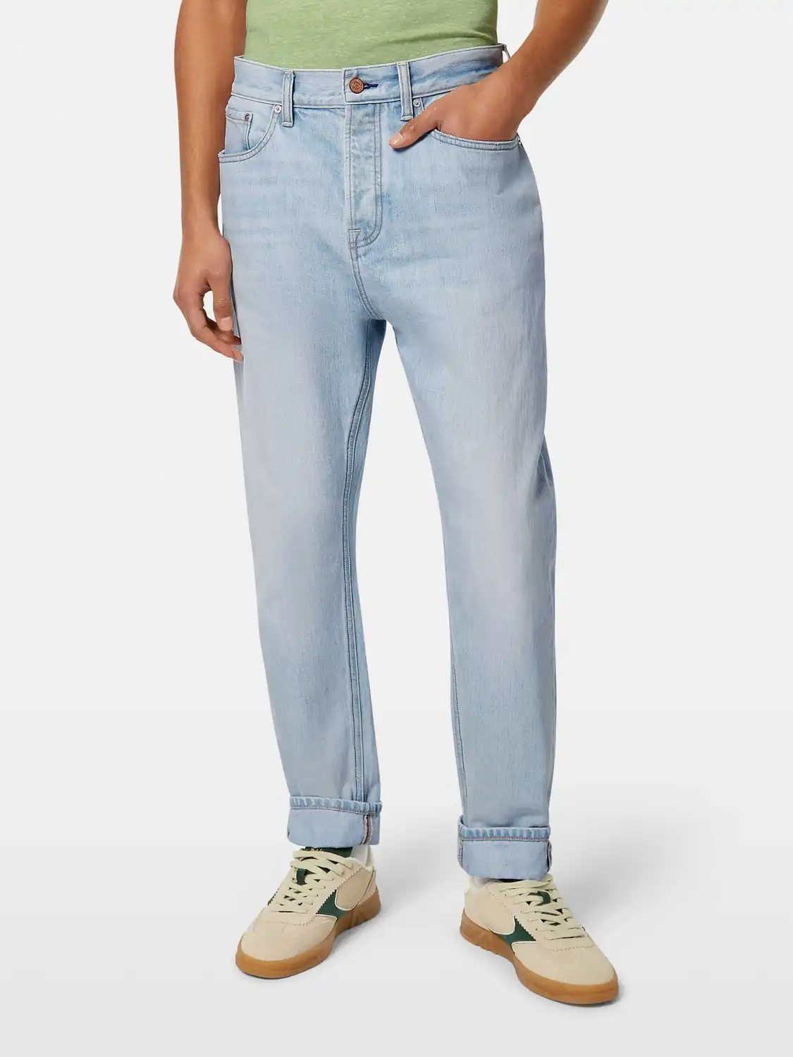 moške denim hlače