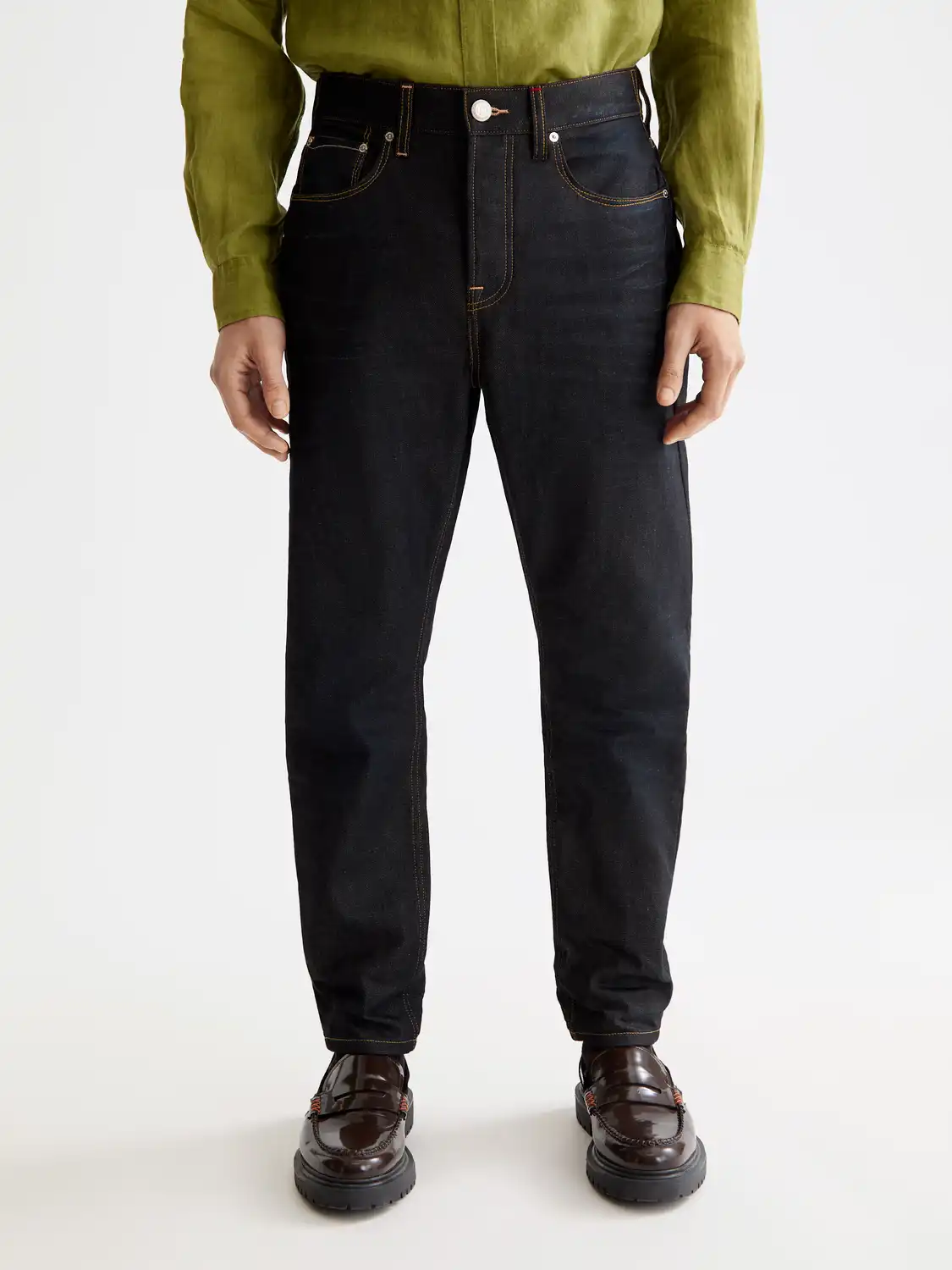 moške denim hlače