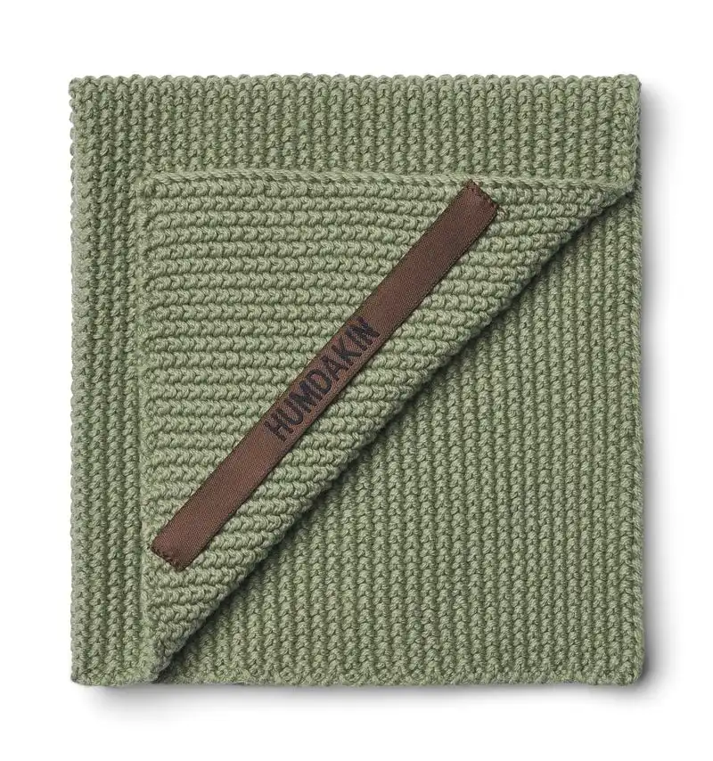 Knitted dishcloth Green Tea