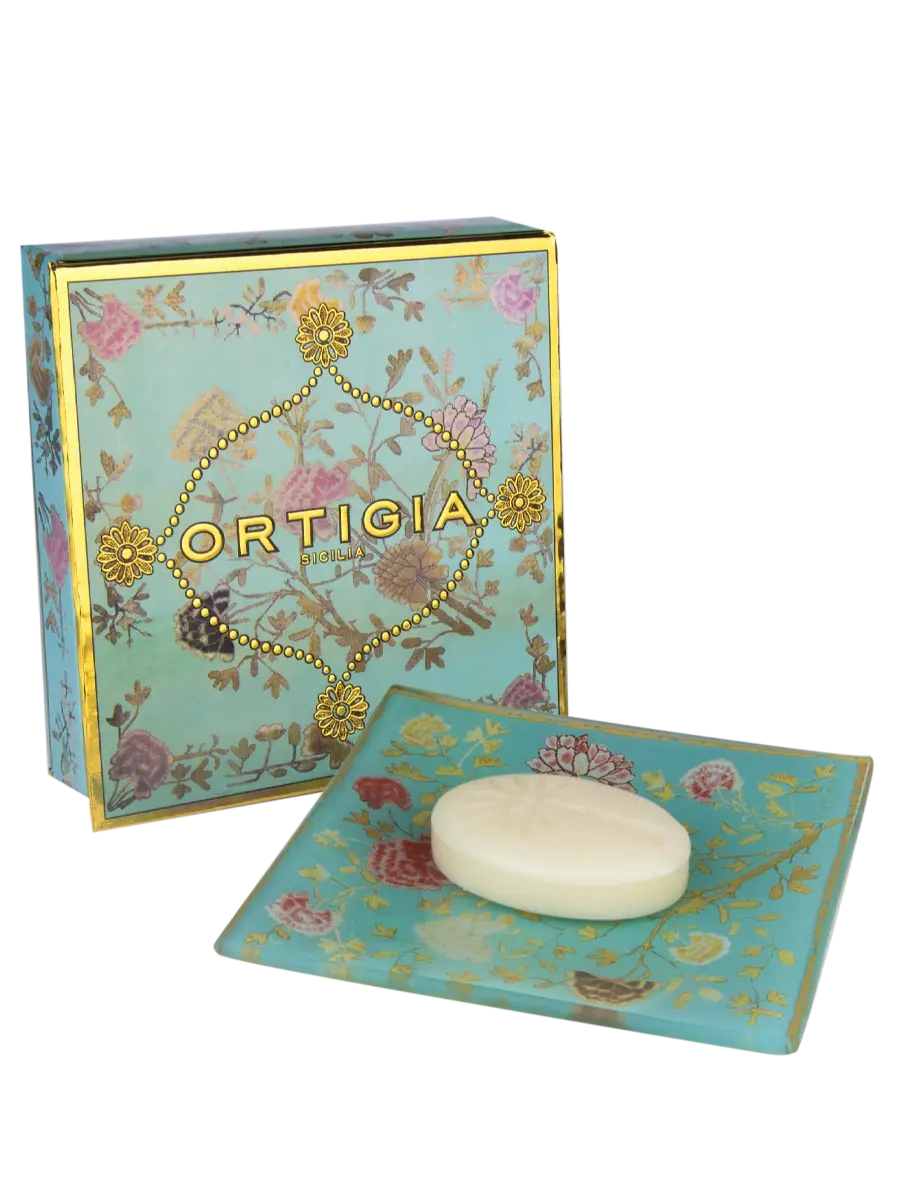 Glass Plate & Soap Florio