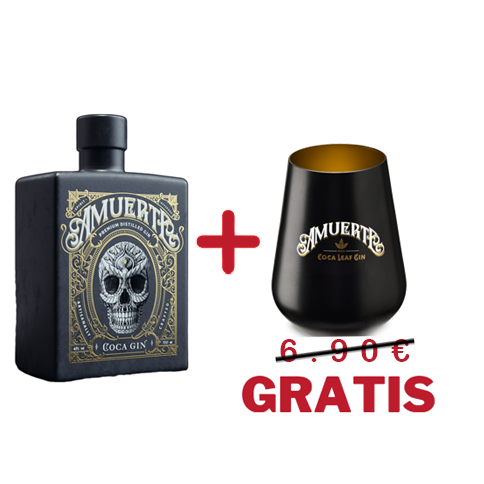 Gin Amuerte Black Edition 0.7L + Kozarec Free