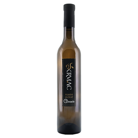 Vino Bianco Giallo Moscato Giovanin Semidolce Krmac 0,5L