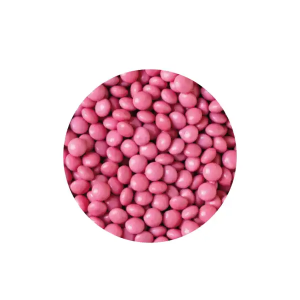 Čokoladni mini bonbončki roza 80g
