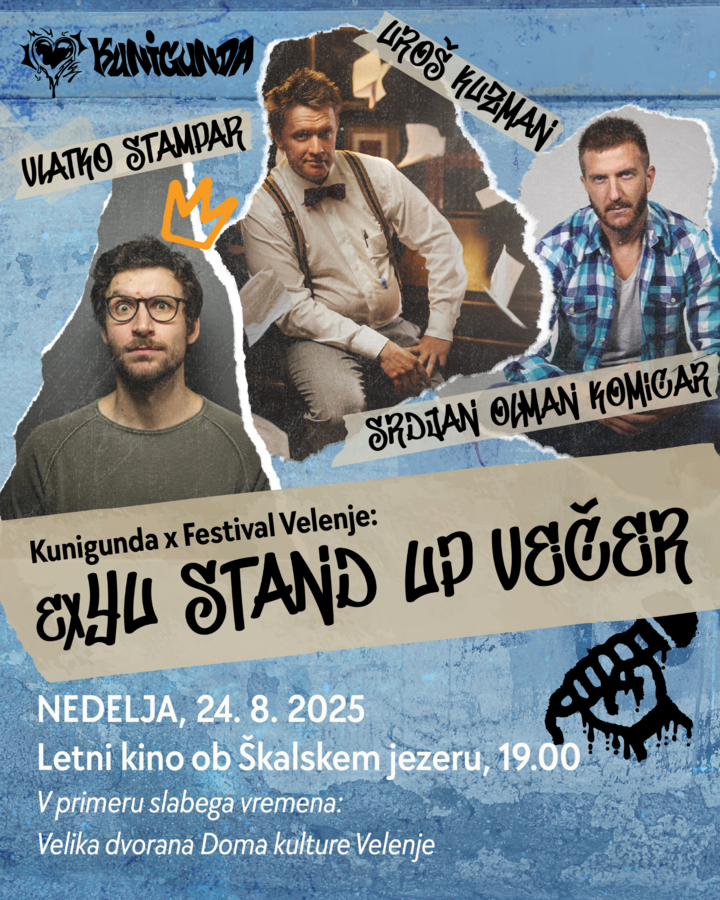 Kunigunda X Festival Velenje: exYU Stand up večer